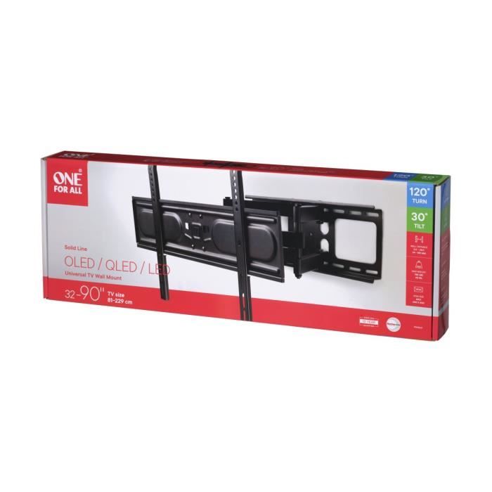 ONE FOR ALL WM4661 Support mural inclinable et orientable pour écran de 81 a 229 cm (32 a 90) - Poids max : 60kg
