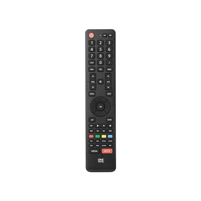 Télécommande Universelle - ONE FOR ALL - URC1916 - Compatible avec TV Hisense - Design Élégant - Noir