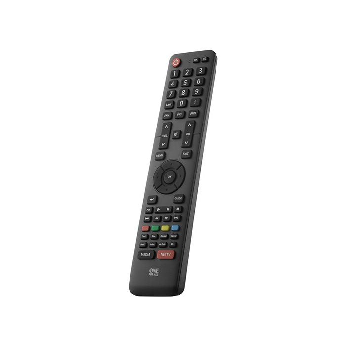 Télécommande Universelle - ONE FOR ALL - URC1916 - Compatible avec TV Hisense - Design Élégant - Noir