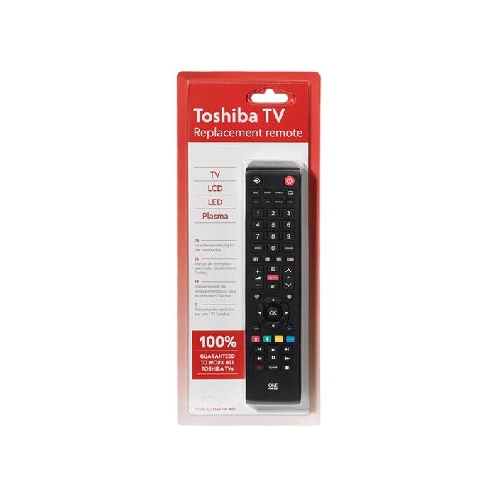 Télécommande Universelle - ONE FOR ALL - URC1919 - Compatible 100% - Design Toshiba - Noir