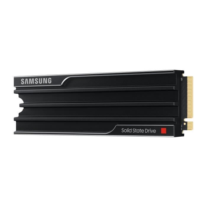 Samsung - SSD Interne - 9100 PRO avec dissipateur NVMe M.2 PCIe 5.0 x4 - 1 To - Vitesse de lecture jusqu'a 14 800 Mo/s - MZ-VAP1T0CW