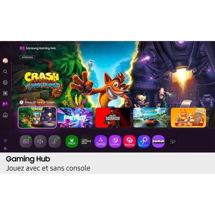 Samsung 70U8005F - TV LED 70 (178 cm) - 4K UHD 3840x2160 - HDR - Smart TV - Gaming Hub - 3xHDMI - WiFi