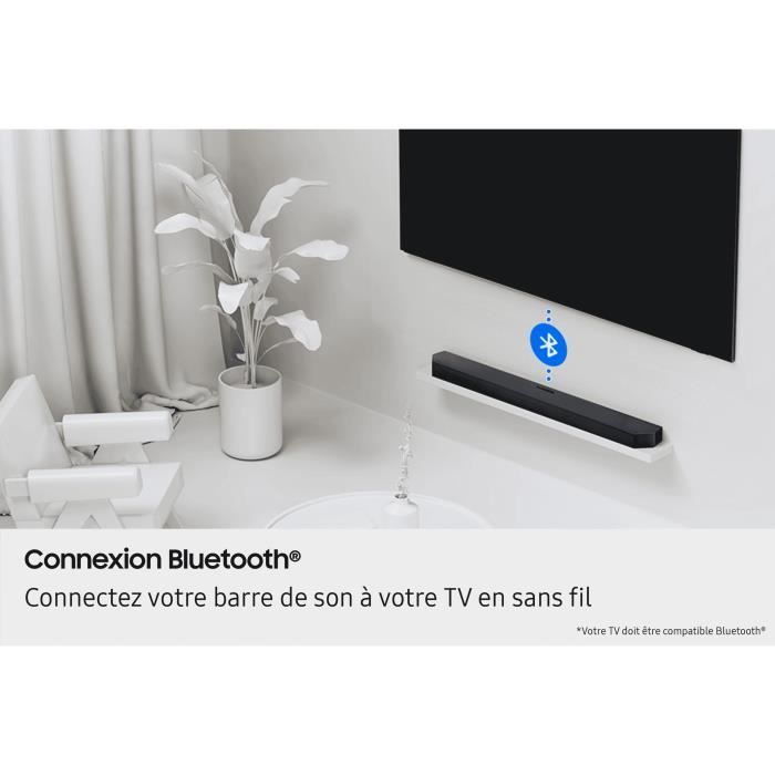 Barre de son - SAMSUNG - HW-B460F - Series 2.1ch - Puissance : 300W - Caisson sans fil 6,5 - Adaptative Sound Lite