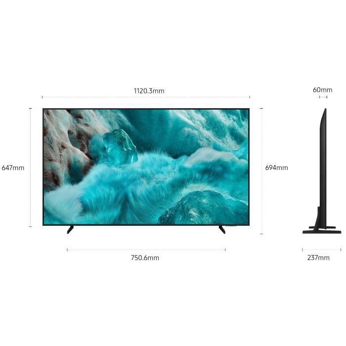 Samsung 50Q7F - TV QLED 50 (127 cm) - 4K UHD 3840x2160 - HDR10+ - Smart TV - Gaming Hub - 3xHDMI - WiFi