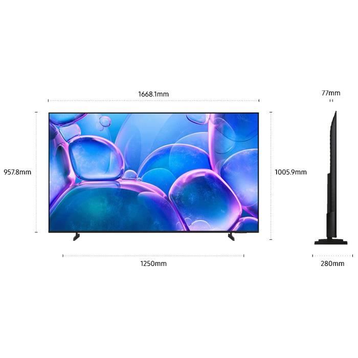 Samsung 75U7005F - TV LED 75 (190 cm) - 4K UHD 3840x2160 - HDR10+ - Smart TV - Gaming Hub - 3xHDMI - WiFi