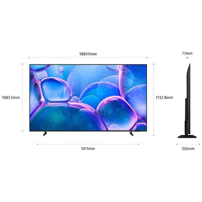 Samsung 85U7005F - TV LED 85 (216 cm) - 4K UHD 3840x2160 - HDR10+ - Smart TV - Gaming Hub - 3xHDMI - WiFi
