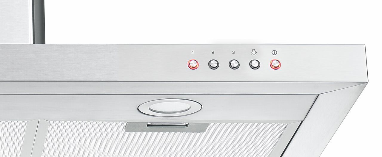 Hotte décorative murale - SAUTER - SHB1944IX - L90 cm - Inox