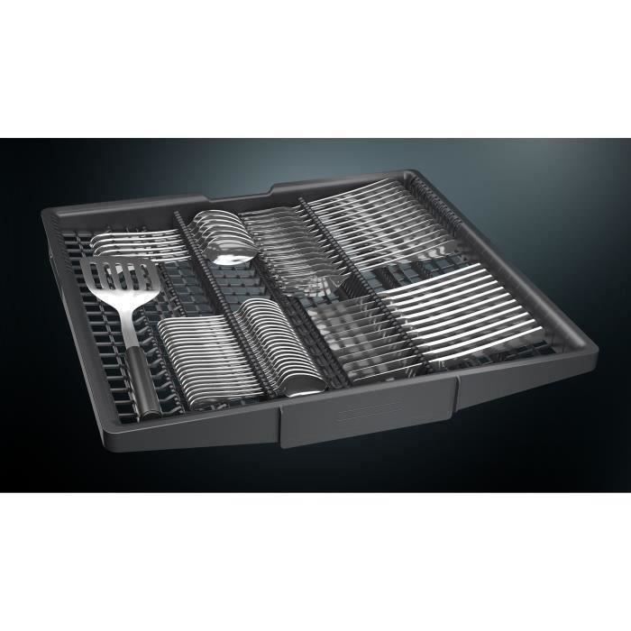 Lave-vaisselle tout encastrable SIEMENS SN63HX10VF iQ300 - 14 couverts - 46 dB - tiroir a couverts - 6 programmes
