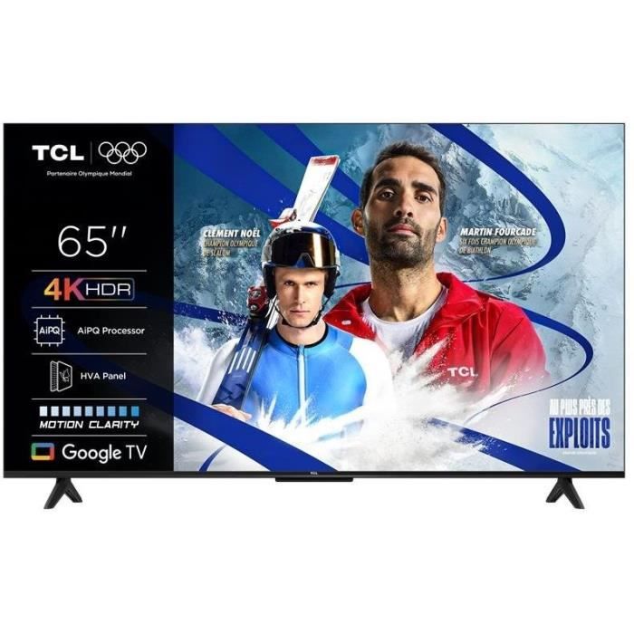 TCL 65P6K - TV LED 65 (165 cm) - 4K UHD 3840x2160 - HDR10+ - Google TV  - 3xHDMI 2.1 - WiFi