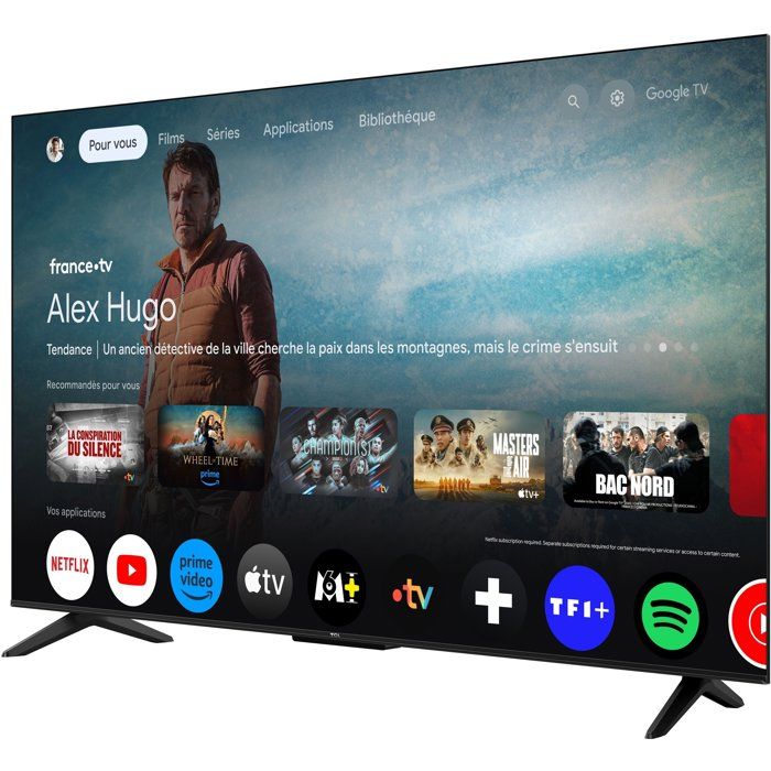 TCL 50T69C - TV QLED 50 (127 cm) - 4K UHD 3840x2160 - HDR10+ - Android TV  - 3xHDMI 2.1 - WiFi