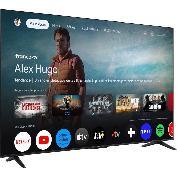 TCL 65T69C - TV QLED 65 (165 cm) - 4K UHD 3840x2160 - HDR10+ - Android TV  - 3xHDMI 2.1 - WiFi