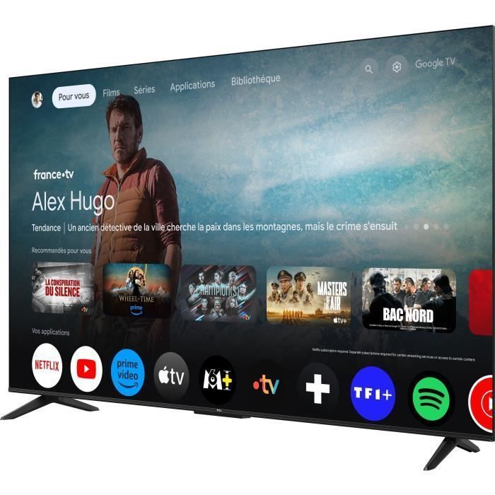 TCL 65T69C - TV QLED 65 (165 cm) - 4K UHD 3840x2160 - HDR10+ - Android TV  - 3xHDMI 2.1 - WiFi