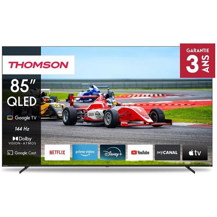 Thomson 85QG7S14 - TV QLED 85 (215 cm) - 4K 3840x2160 - 144Hz - HDR 10 - Google TV - 2xHDMI 2.1 + 2xHDMI 2.0