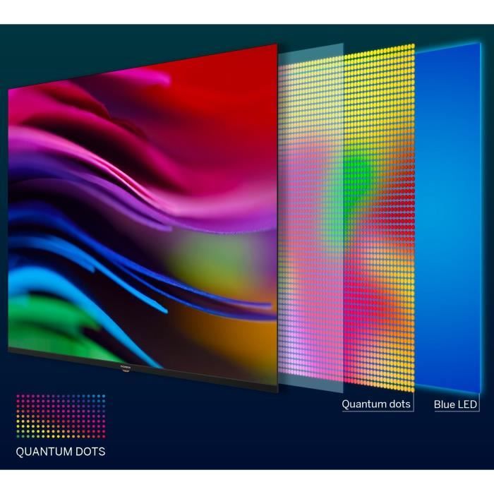 THOMSON 55QG4S14 - TV QLED 55 (139 cm) - UHD 4K 3840x2160 - HDR 10 - Google TV - 2xHDMI 2.1 + 2xHDMI 2.0