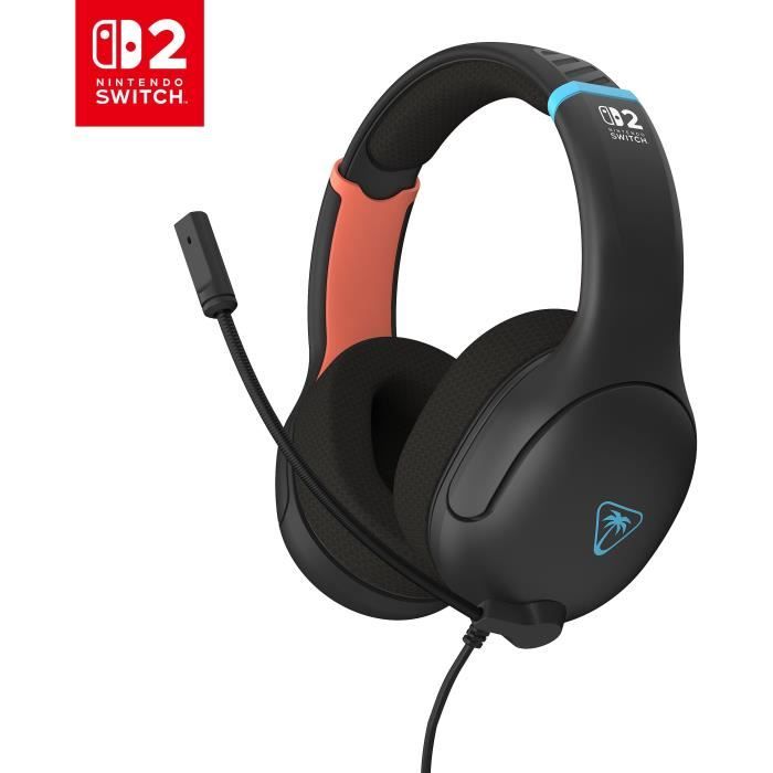 Casque de gaming filaire - TURTLE BEACH - Airlite Fit - Nintendo Switch 2 - Charcoal Black