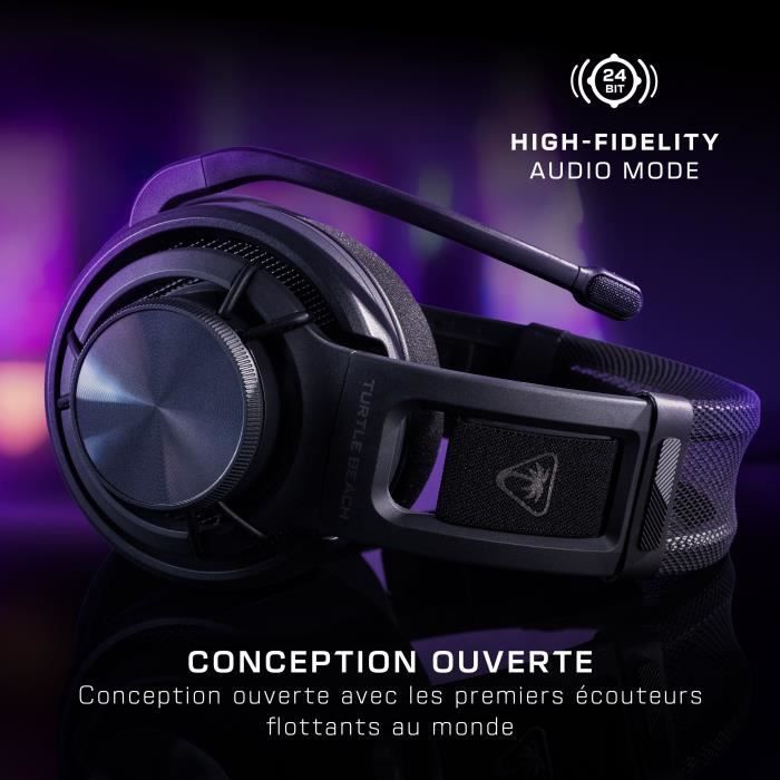 Casque gaming ouvert sans fil - TURTLE BEACH - Atlas Air - Pour PC - Noir