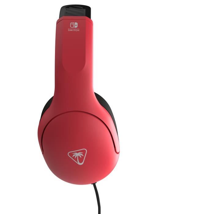 Casque gaming filaire - TURTLE BEACH - TBS-8002-25 - Airlite Fit - Sous licence officielle de Nintendo Switch - Bleu fluo et rouge