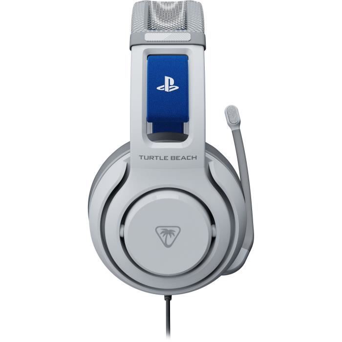 Casque Gaming filaire - TURTLE BEACH - Atlas 200 - TBS-3002-15 - Pour PS5 et PS4 - Blanc