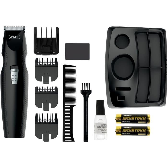 Tondeuse a barbe - WAHL - Mustache & Beard - 5 positions de coupe - Accessoires inclus - Noir