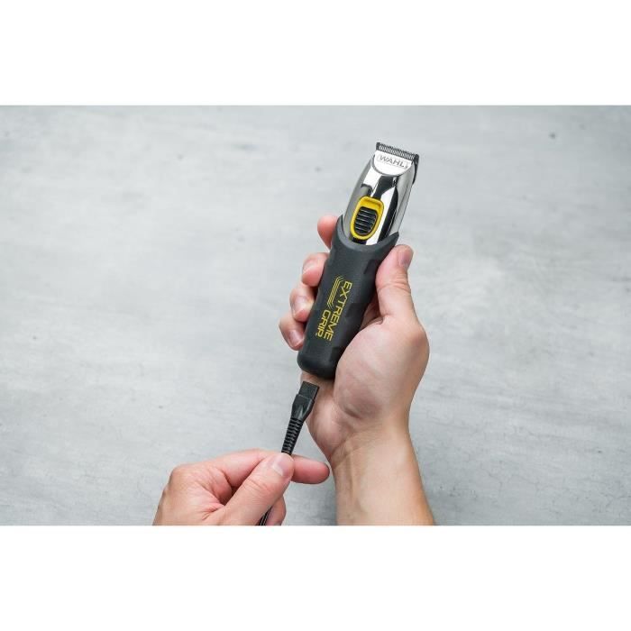 Tondeuse a barbe - WAHL - Extreme Grip - 240 V - 240 min - Noir / Orange