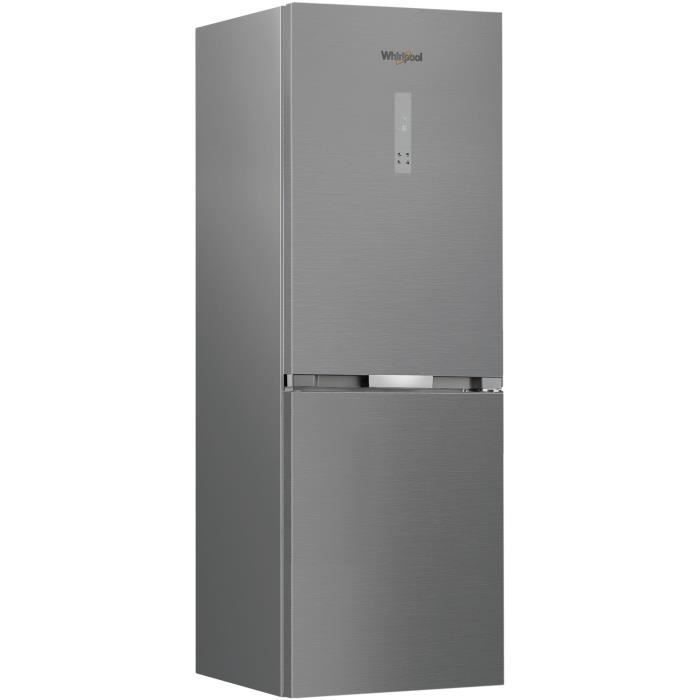 Réfrigérateur combiné - WHIRLPOOL - WHK26363XP6E - 2 portes - 316 L - Classe C - 59,5 x 66,3 x 203 cm - Inox