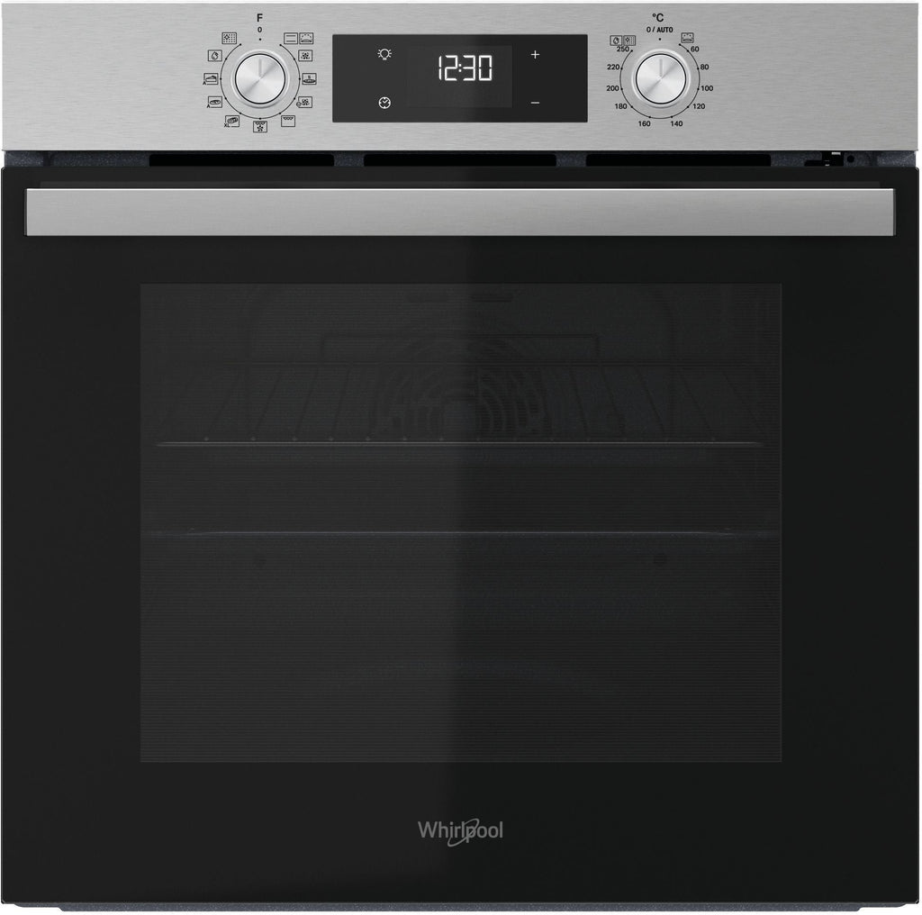 Four encastrable - Pyrolyse + Hydrolyse - Multifonction - WHIRLPOOL - OMR58RU0SX - Inox - Porte froide - 59,5 x 55,1 x 58,3 cm