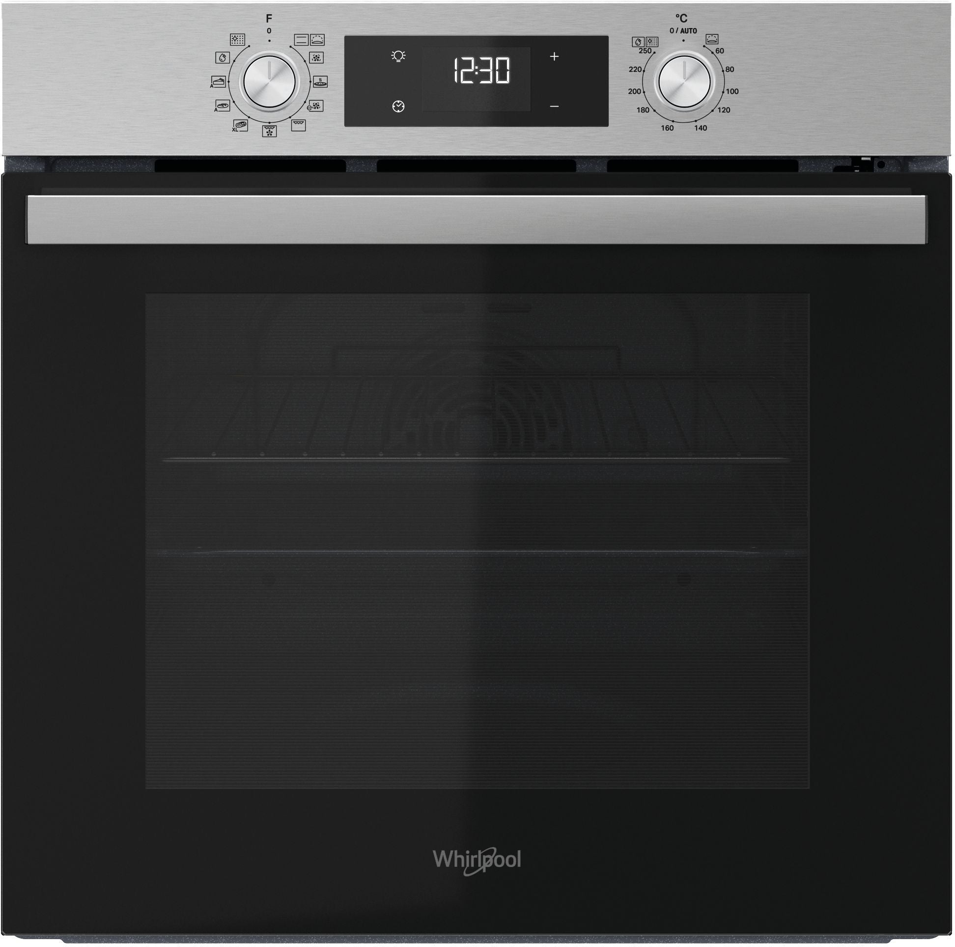Four encastrable - Pyrolyse + Hydrolyse - Multifonction - WHIRLPOOL - OMR58RU0SX - Inox - Porte froide - 59,5 x 55,1 x 58,3 cm