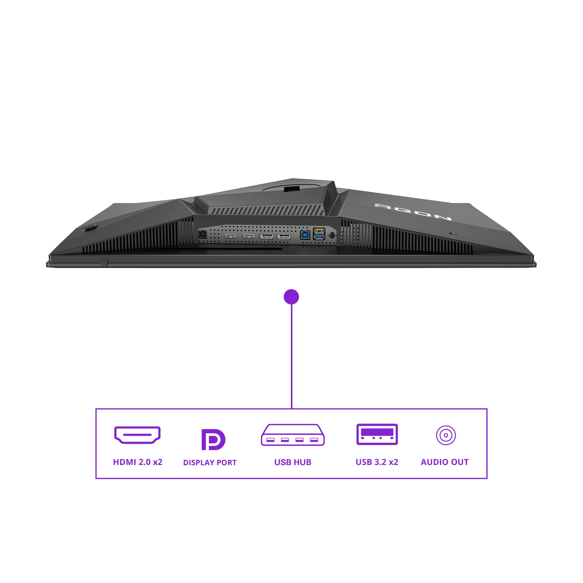 Ecran 27" AOC Agon Pro AG276QZD2 OLED Quad HD 240Hz (Noir)