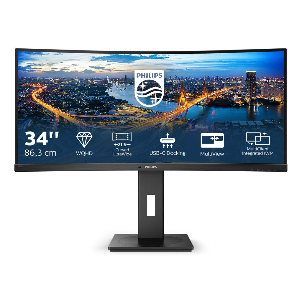 Ecran incurvé 34" Philips B-Line 346B1C UWQHD (Noir)