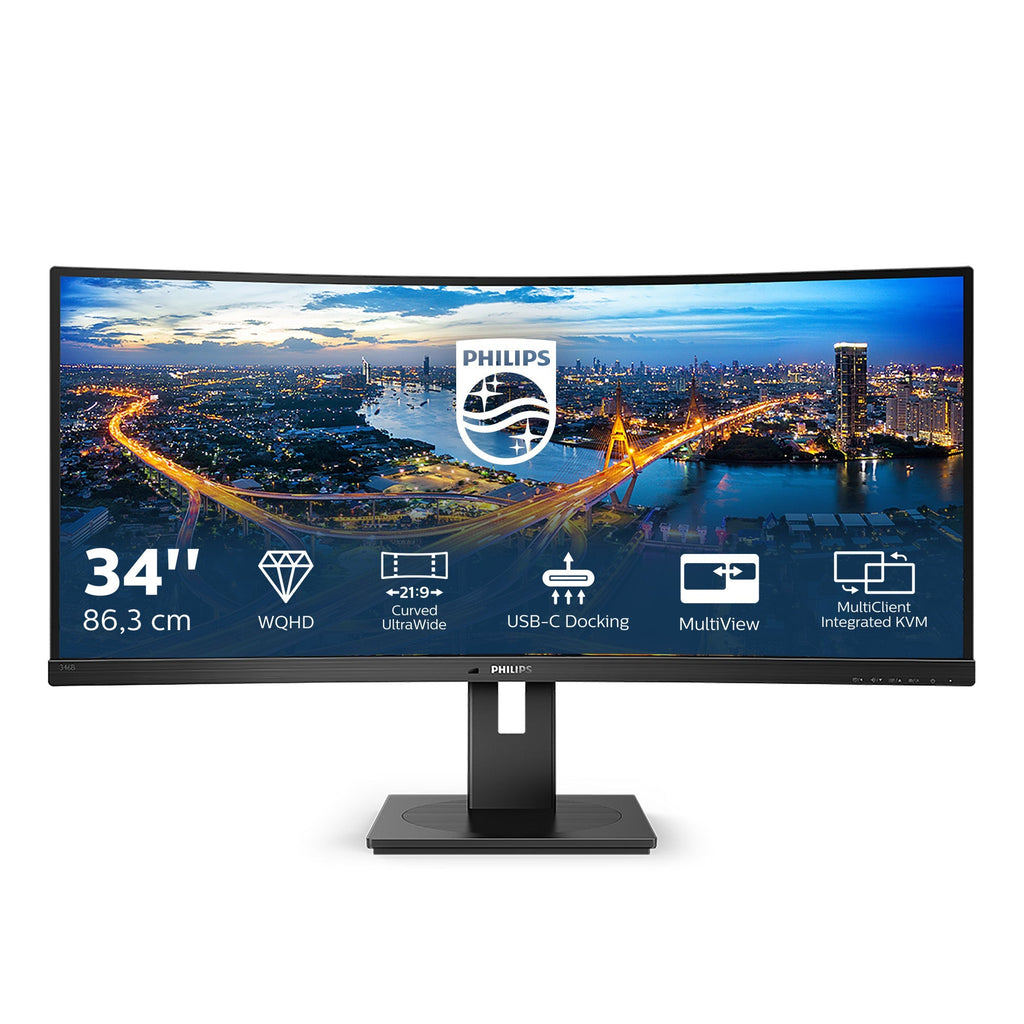 Ecran incurvé 34" Philips B-Line 346B1C UWQHD (Noir)