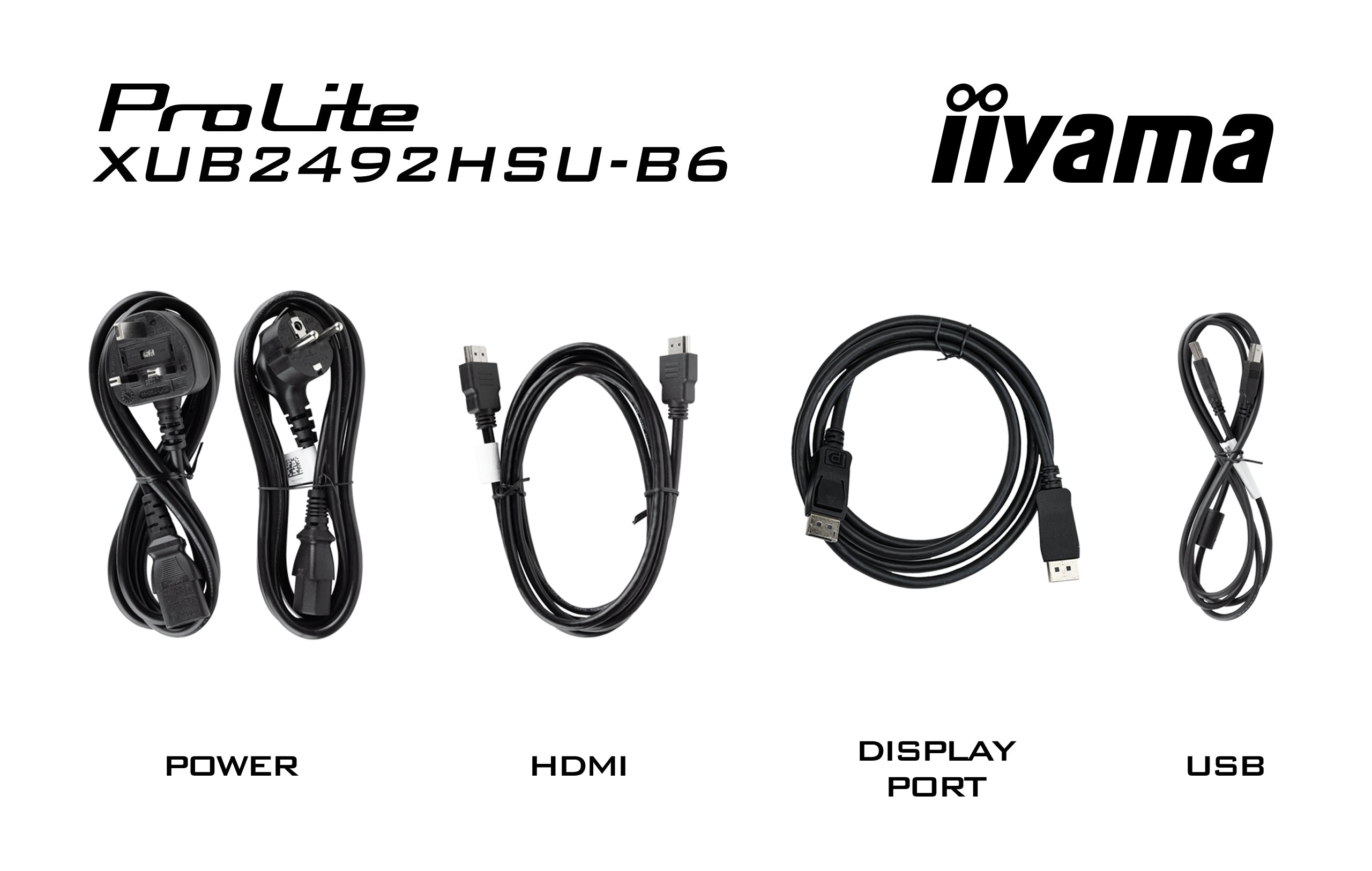 Ecran 24" Iiyama ProLite XUB2492HSU-B6 Full HD (Noir) 100Hz
