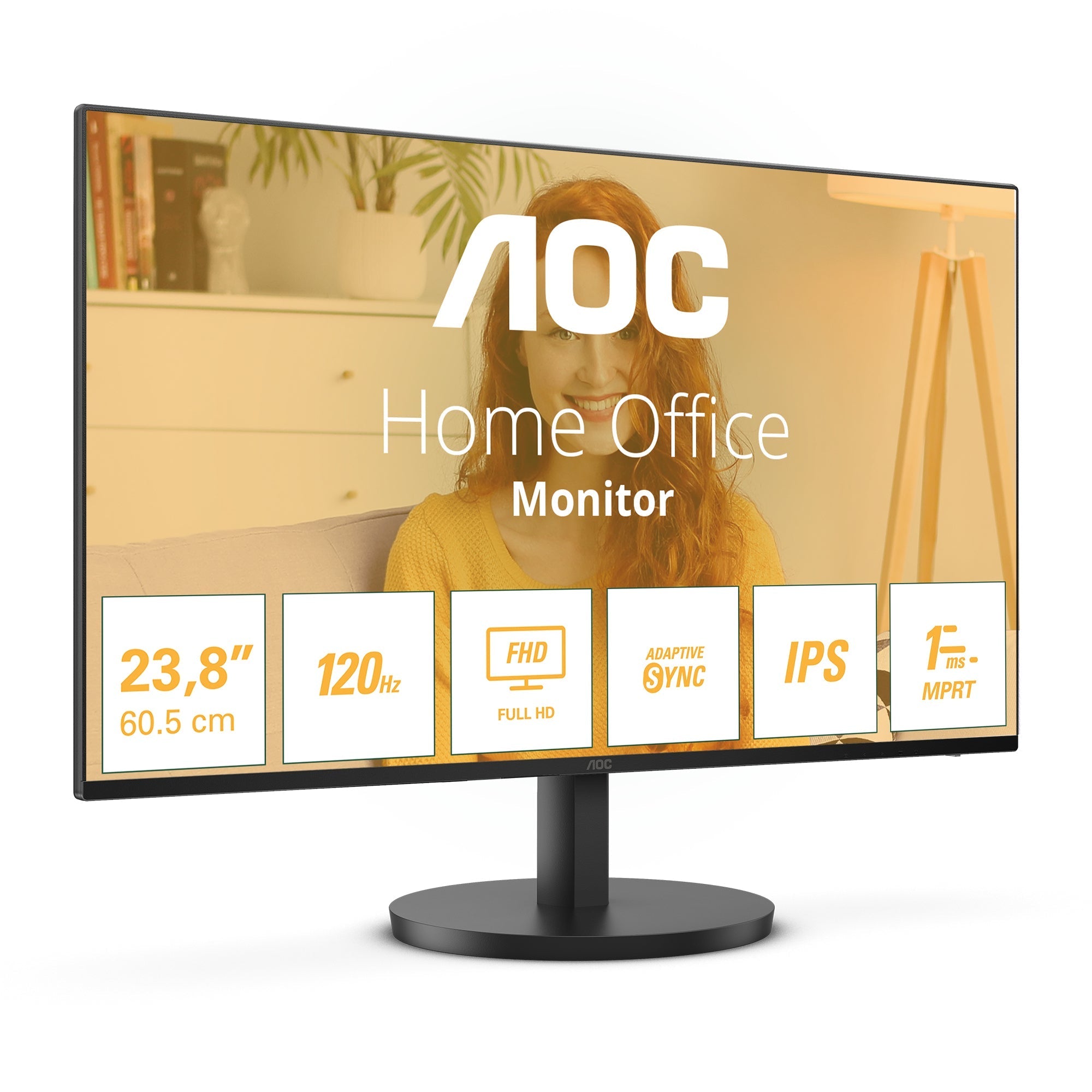 Ecran 24" AOC Basic B3 24B3HA2 Full HD 120Hz (Noir)